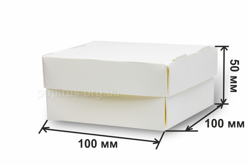 Упаковка для суши белая mini 100x100x50